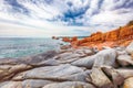 Awesome view of Red Rocks called Ã¢â¬Åis Scoglius ArrubiusÃ¢â¬Â on Cea beach